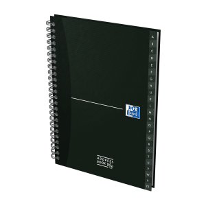 OXFORD ADRESSEBOG A5 SPIRAL HÅRDT OMSLAG 144 SIDER