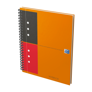 Notebook Oxford International Notesbog, dobbeltspiral, A5+, 160 sider, linjeret