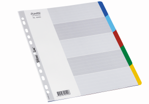 Bantex Strong-Line®Fanekort A4, 5 Faner