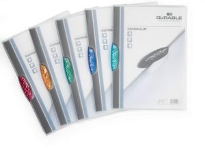 Klemmappe swingclip® 30 a4 transparent retail packPakke med 5 stk. klemmemapper med udfoldelige swingclip i plast til opbevaring af 30 A4-ark.