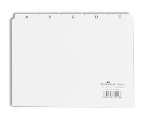 INDEXKORT A5 A-Z PP FANEBREDDE 40MM