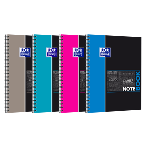 Notesbog Oxford Student Dobbeltspiral A4+ 160 sider 7 mm linjeret