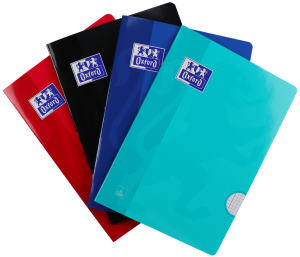 Oxford School i A4 Blødt omslag Skolehæfte Kvadreret 5x5 mm 72 sider Assorterede