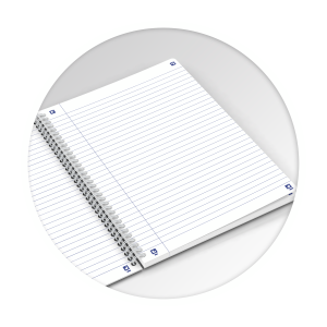 Oxford Floral Notesbog med hårdt omslag og dobbeltspiral, B5, linjeret, 120 sider, assorterede designs, SCRIBZEE® kompatibel