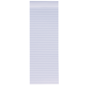 Oxford Floral Shopper Hæftet notesblok med fleksiblelt karton omslag, 74x210 mm, linjeret, 160 sider, assorterede designs