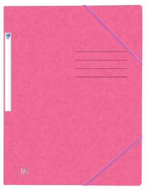 OXFORD Top File+-samlemappe med elastikker og 3 flapper, A4 assorterede klassiske farver