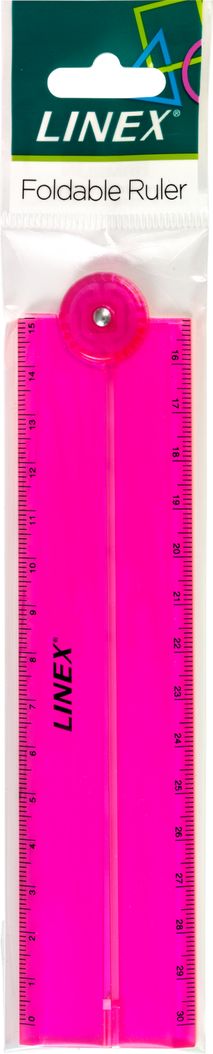 Linex folde lineal 15/30 cm, Pink