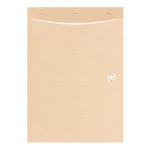 OXFORD Touareg A4 hæftet notesblok i karton, 5x5 kvadreret, 160 sider, assorterede farver, genanvendt