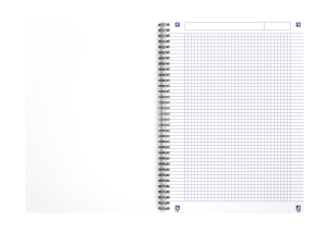 OXFORD My Rec'Up A4-kort Twin-wire Notebook 5mm Firkanter 180 sider Lys Pink SCRIBZEE Kompatibel Genbrug