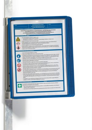 REGISTERSYSTEM A4 VARIO VÆG 5 BLÅ LOMMER MAGNETISK