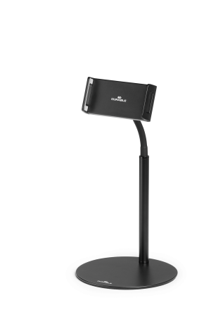 Tablet holder twist tableHolder til tablet eller mobiltelefon 4,7-13". Bordstativ med bøjelig svanehals og kugleled.