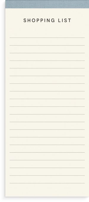 Shopping list Textile