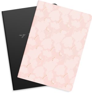 Notebook Flower & Notes A5 2 pack
