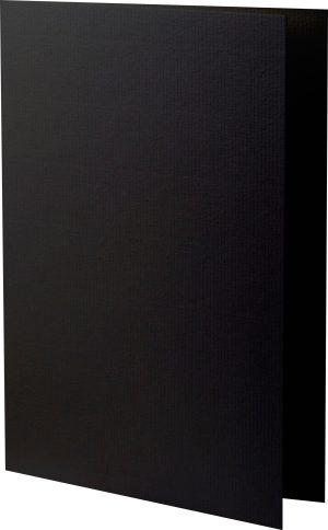 A5 Dobbeltkort 5-pakke Sort