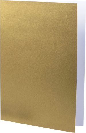 A5 Dobbeltkort 5-pakke Guld