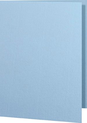 A6 Dobbeltkort Stående 5-pakke Lyseblå