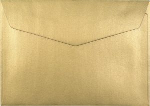 KUVERTER C6 GULD 5 STK/PK