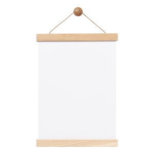 Magnet frame rail, oak, 22 cm.