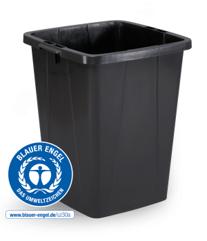 Affaldsspand durabin® eco 90Blue Angel certificeret populær og nyttig affaldsspand med bærehåndtag. Kan rumme 90 liter. Affaldsspand durabin® eco 90Blue Angel certificeret populær og nyttig affaldsspand med bærehåndtag. Kan rumme 90 liter.