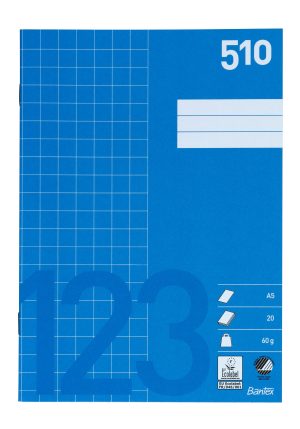 Bantex skolehæfte A5 510 10x10 kvadreret