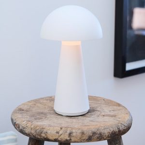 LAMPE SIRIUS HVID 28 CM GENOPLADELIG