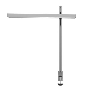 UNILUX ZENITH metalgrå skrivebordslampe på klemme