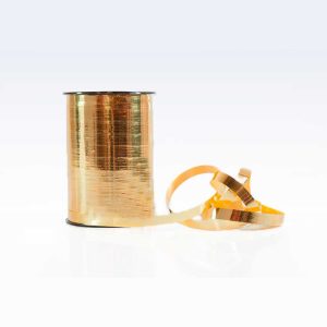 GAVEBÅND METALLIC GULD 10MM X 250 MTR.