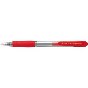 KUGLEPEN PILOT SUPERGRIP M RØD BPGP-10R - M