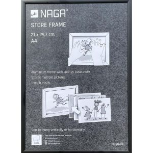 Frame for drawings, A4, black