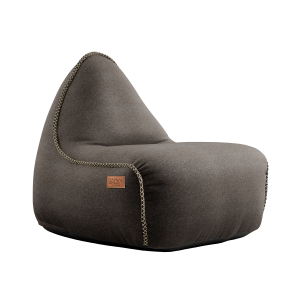 Canvas Lounge Chair Brown