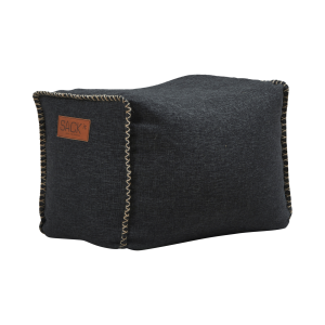 Cobana Square Pouf Black