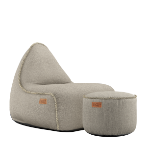 Cobana Lounge Chair Sand + Pouf