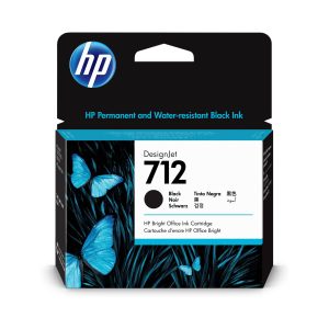 BLÆKPATRON HP 712 SORT 80ML.