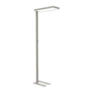 LED Floor Lamp with Dimmer, Silver, MAULjura