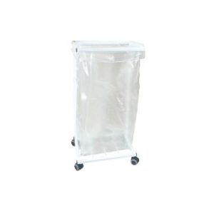 AFFALDSSTATIV 100 LTR. U/LÅG 4 HJUL HVID