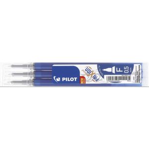 REFILL PILOT FRIXION BLÅ 'F' 0,5MM 3 STK/PK