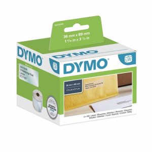 DYMO PLAST ADR.ETIKET 89X36MM RL/260 STK TRANSPARENT