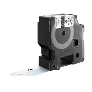 DYMO Rhino Industrial Tape Self-Laminating 24mm x 5.5m white on black