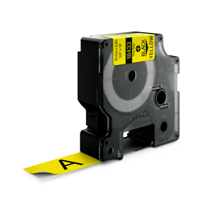 LABELTAPE DYMO RHINO 19MM 19MM X 5,5MTR. VINYL SORT/GUL