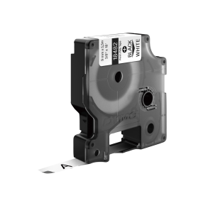 DYMO Rhino Industrial Tape Permanent Polyester 9mm x 5.5m black on white