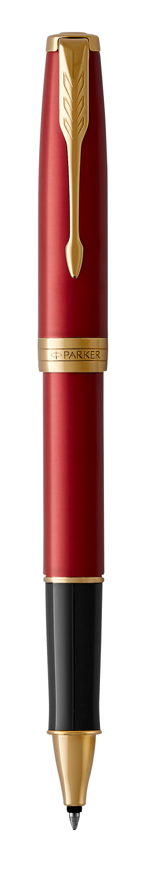 Parker Sonnet Red Lacquer G.T. Rollerball F Black ink