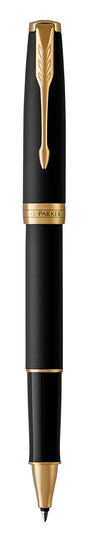 Parker Sonnet Matte Black Lacquer G.T. Rollerball F Black ink
