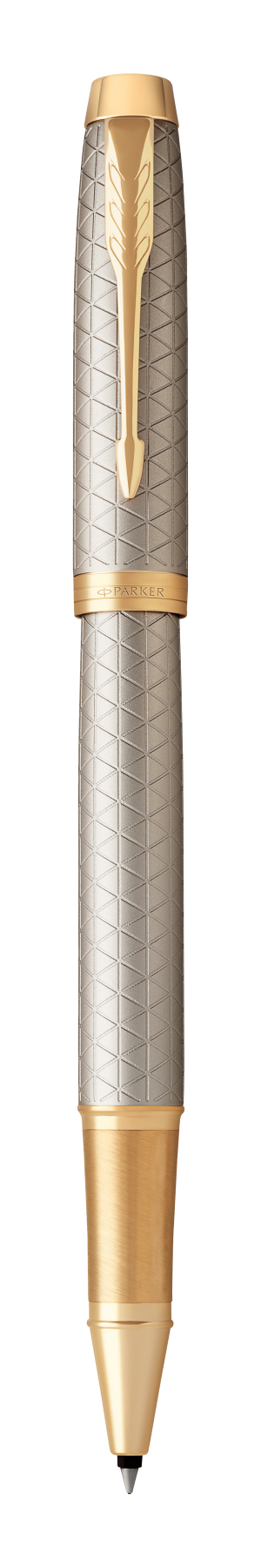 Parker IM Premium Warm Silver G.T. Rollerball F Black ink