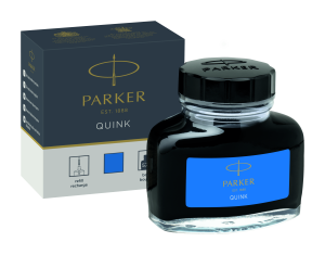 Parker QUINK Fountain Pen Ink Bottle 57ml Washable Blue