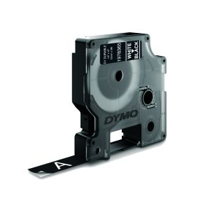 DYMO D1 Durable Tape 12mm x 3m white on black