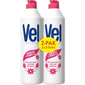 HÅNDOPVASK VEL REGULAR 2X500ML M/FARVE & PARFUME