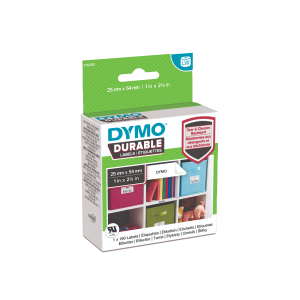 DYMO LabelWriter Durable 25mm x 54mm Small Multi-Purpose Labels white 1 Roll x 160 Labels