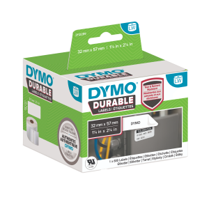 DYMO LabelWriter Durable 57mm x 32mm Medium Multi-Purpose Labels white 1 Roll x 800 Labels