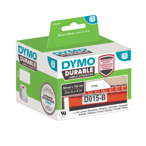 DYMO LabelWriter Durable 59mm x 102mm Shipping Labels white 1 Roll x 300 Labels