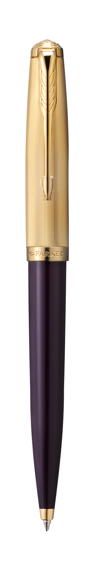 Parker 51 Deluxe Plum G.T. Ballpen M Gold Nib Black ink